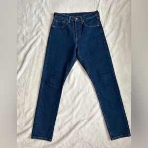Levis 501 high rise skinny jeans